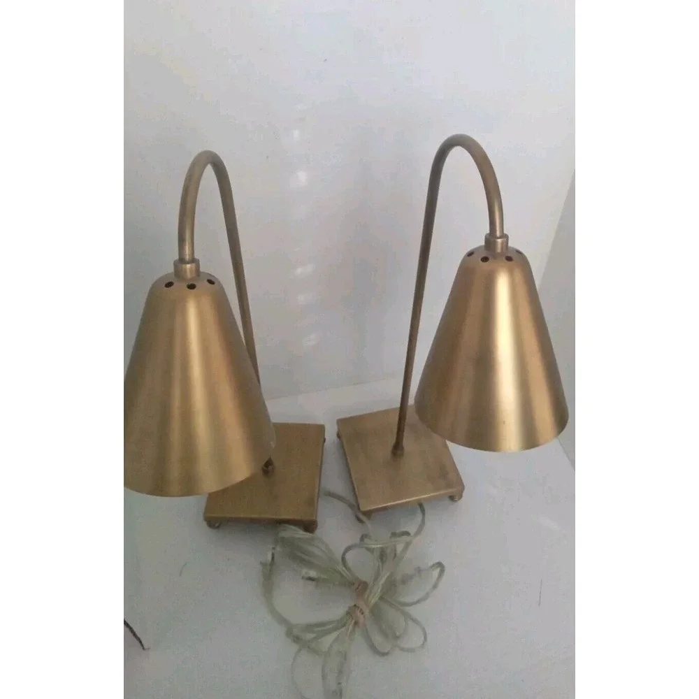 Modern‎ Gold Desk Lamps Set of 2, Bedside Table Lamps, Home Decor Lighting